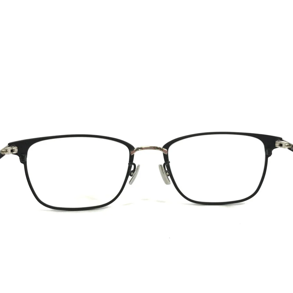 Saint Laurent Eyeglasses Frames SL585 002 Black Silver Rectangle 54-20-145